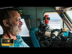 Tom Hanks' Robot Learns to Drive - Finch Movie Scene 4K