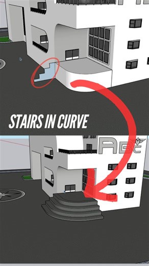 5.9K reactions · 857 shares | Try This Tool build in Sketchup ✅ Easy Way to create stairs in curve Or more things in curve path. #cad2grow #sketchup Don't forget To follow for more such Content. @cad2grow @cad2grow Want more tricks like this? | Tutorial Cad2grow 001 | Facebook