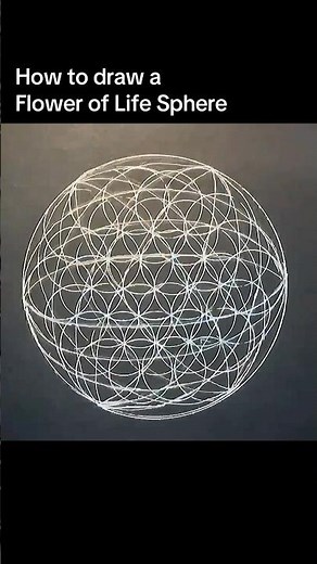 How to draw a Flower of Life Sphere
