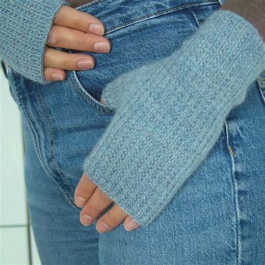 Ever felt that spark when you finish a perfect accessory? ✨ This beginner-friendly PDF turns just 40g of yarn into your favorite new gloves. Simple instructions, flawless fit. Download now. | Sarahpatterns