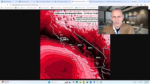 WARNING: Major earthquake is likely to hit in the San Francisco Bay today - 11/19/2025 | Free Earthquake Prediction