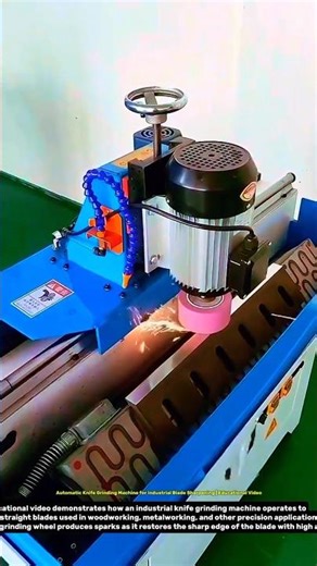 Automatic Knife Grinding Machine for Industrial Blade Sharpening | Educational Video