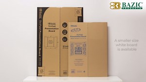 BAZIC Black Tri-Fold Project Presentation Display Board 36"x48", 24-Pack