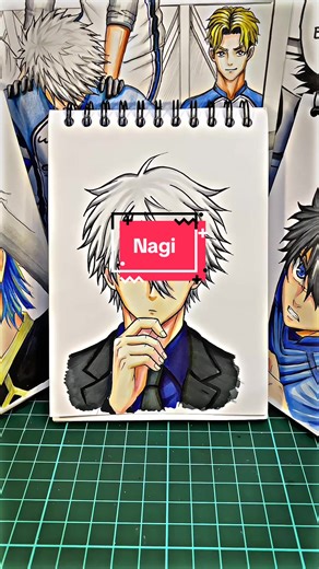 Drawing Nagi from Blue Lock