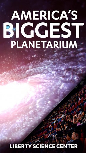 Experience the Universe like never before at the Jennifer Chalsty Planetarium 🌌. Check out laser shows and immersive space adventures in the largest planetarium in America. 🚀 It's out-of-this-world fun for everyone! Get your tickets now and see whats beyond the sky 🌟. | Liberty Science Center