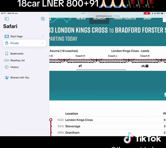 #LNER #azuma #800 #91 #82 #WTH #RTT #realtimetrains LNER kinda messed up can’t lie