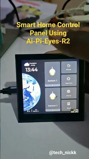 DIY Smart Home Control Panel ‪@ai-thinker.‬ #arduino #AiPi #tech_nickk #smarthome #iot #esp32