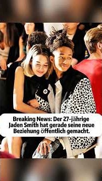 Breaking News: 27-year-old Jaden Smith has just made his new relationship public.#fyp
