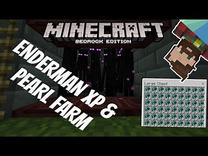How to create an Efficient Ender Pearl and Enderman XP farm for Minecraft Bedrock 1.20