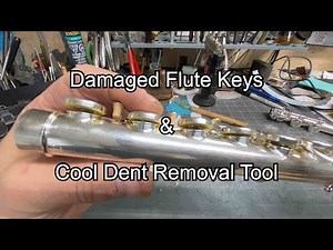 Damaged Flute Keys & Cool Dent Too, band instrument repair