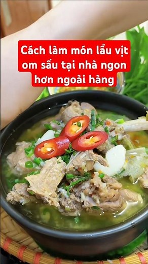 Cách làm món lẩu vịt om sấu tại nhà ngon hơn ngoài hàng #shortvideo #short #food #amthuc #monngon