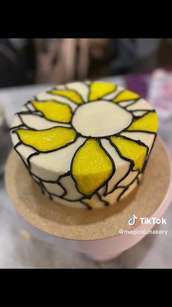 Stained Glass Inspired Cake Decorating Experiment