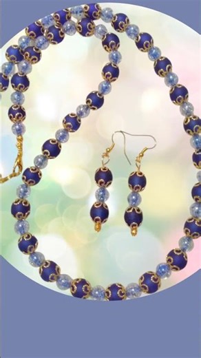 Elegant Blue Bead Jewelry
