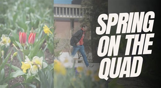 Enjoying spring weather on campus 🦋☀️🌱 | Illinois State University