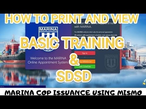 PAANO MA VIEW AT MA PRINT ANG COP CERTIFICATE NATIN SA MARINA MISMO ACCOUNT.