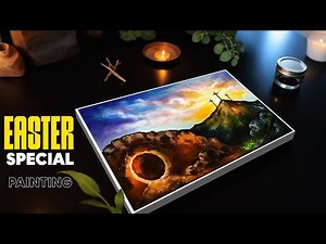 Painting the Holy Cross | A Step-by-Step Easter Oil Painting Tutorial