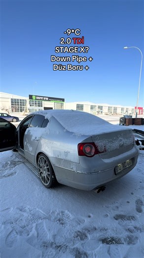 Cold Start of VW Passat in Freezing Temperatures