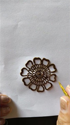 very quick simple round shape design 😍 #shortvideo #hennadesign