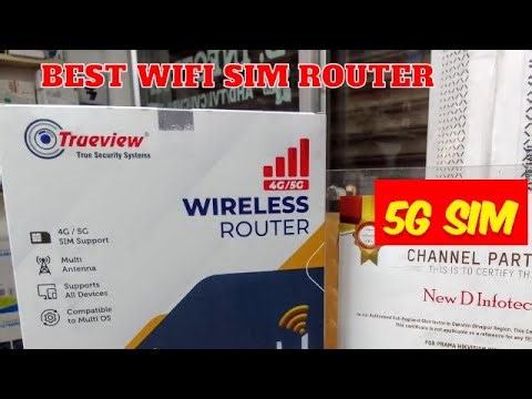 5g sim router with sim card slot Unboxing & Review | How To Use 5G Wifi Sim Router|Trueview 5g route