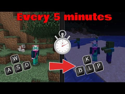 Minecraft but my keybinds randomize every 5 minutes