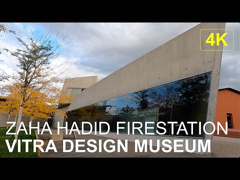 VITRA DESIGN MUSEUM | Vitra Fire Station by Zaha Hadid | 4K Tour