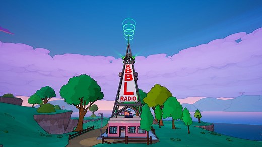 All KBBL Radio Tower locations in Fortnite Simpsons season