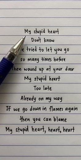 My Stupid Heart Lyrics: A Heartfelt Sing-Along Experience