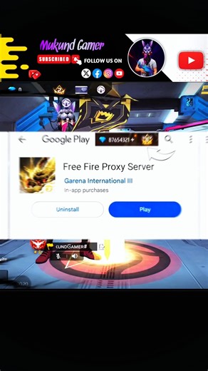 Free Fire Proxy Server Testing #freefire #shortsfeed #mukundbrothers