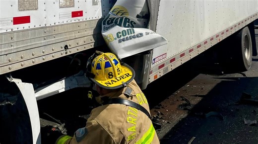 Box truck driver dead in crash with tractor-trailer; one driver with minor injuries