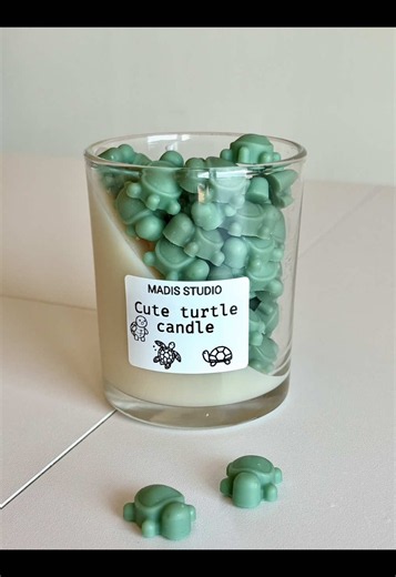 Cute turtle candle 🐢🕯️ using the ToAuto 1.5L wax melter. 🕯️🤍 Use code MADISSTUDIO for 5% off ✨ 🔗 Link in my Linktree under ToAuto. #ToAutoMadeSummer #ToAutoMade #ToAuto #candlemaking #fyp