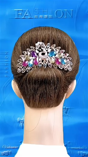 Simple and beautiful hairstyle #updo #hairstyle