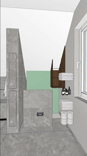 ◾ Badezimmer mit Dachschräge◾