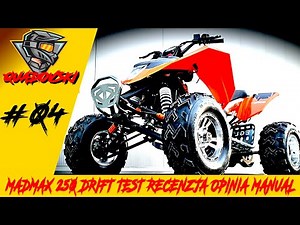 #04 EGL MADMAX 250 drift TEST W TERENIE recenzja quad 250
