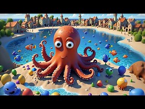 Octopus Played with Puzzle Pieces 🐙🧩 | Fun Puzzle Adventure for Kids | Preschool Educational Video