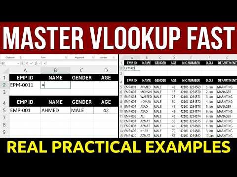 VLOOKUP Large Data in Excel | Beginner to Advanced Complete Tutorial