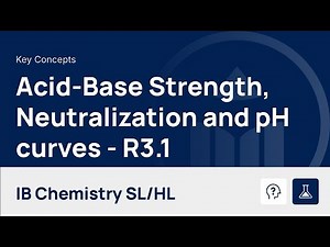 Acid-Base Strength, Neutralization Reactions and pH Curves [IB Chemistry SL/HL]