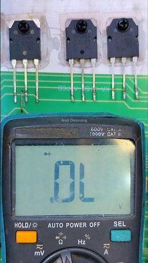 How to test three transistors with a diode meter to check their condition #howto #transistor #test