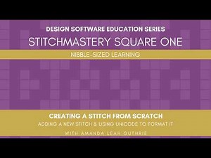 Creating a Custom Stitch from Scratch in Stitchmastery v2
