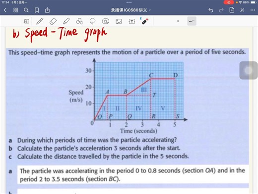 1.9 Distance and speed time graph