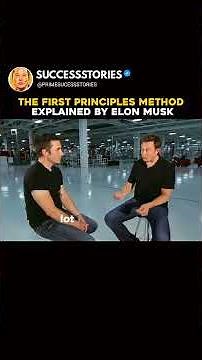 The First Principles Method Explained by Elon Musk #elonmusk #mindset #successmindset #motivation
