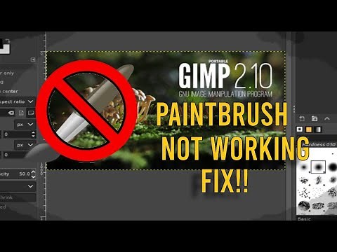 How To fix Paintbrush Tool Not Working - Gimp 2.10 Tutorial
