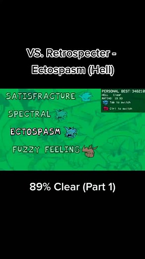 VS. Retrospecter Part 1 - Ectospasm (Hell) 89% Clear #fnf #fnfmod #retrospecter #vsretrospecter #ectospasm #clear