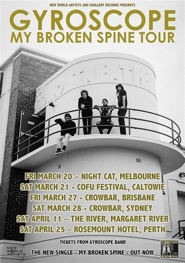 Gyroscope are back in a big way with new single My Broken Spine