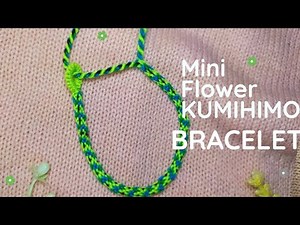 Striped Flower Kumihimo Bracelet Tutorial- 12 String Kumihimo Bracelet Tutorial