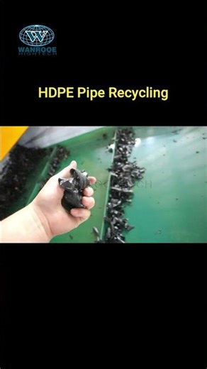 How to Quickly Recycle HDPE Plastic Pipes? #machine