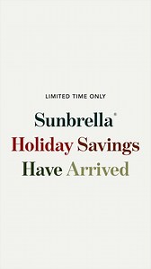 Enjoy holiday savings on Sunbrella throws, drapery, bags, and more — bring lasting comfort and style to every person on your list. | Sunbrella