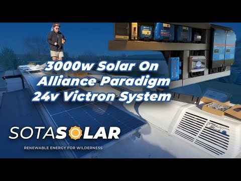 24V Victron Solar System in an Alliance Paradigm 5th Wheel