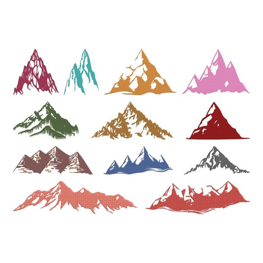 Mountain Nature Landscape Embroidery Design, Nature Landscape Machine Embroidery File, 12 Design, 8 Size, Instant Download - Etsy