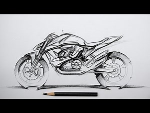 How to draw and design a bike - Sketch practice