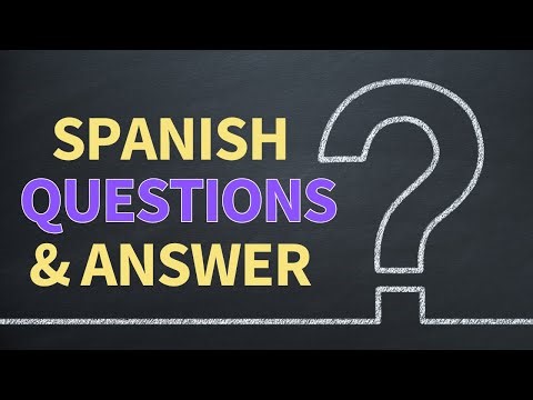 Spanish questions and answers for beginners